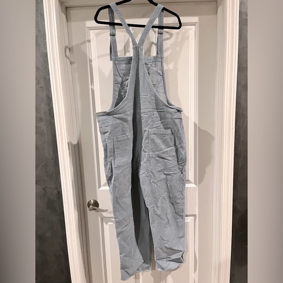NWT American Eagle Light Blue Corduroy Overalls - Picture 2 of 4